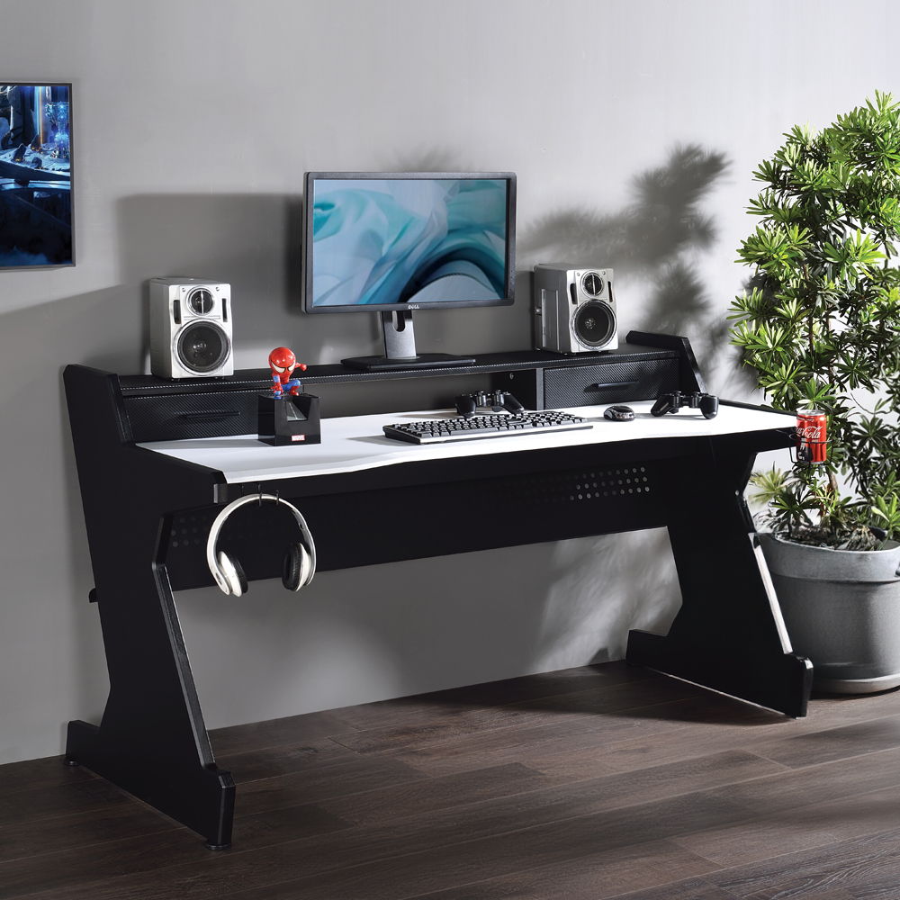 Bigga - Gaming Desk - Black & White - Urban Living Furniture (Los Angeles, CA)