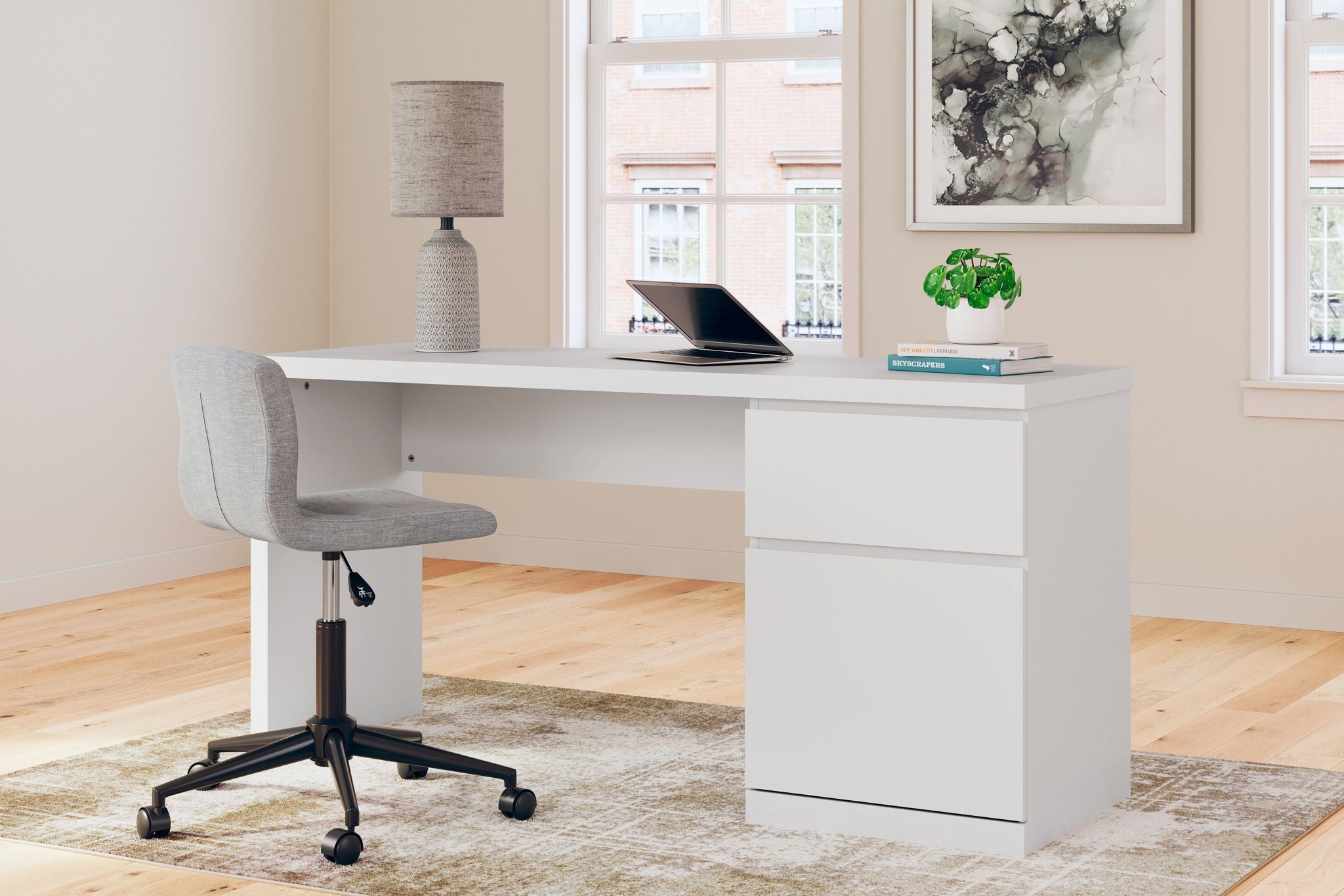 Onita - White - Home Office Desk - Urban Living Furniture (Los Angeles, CA)
