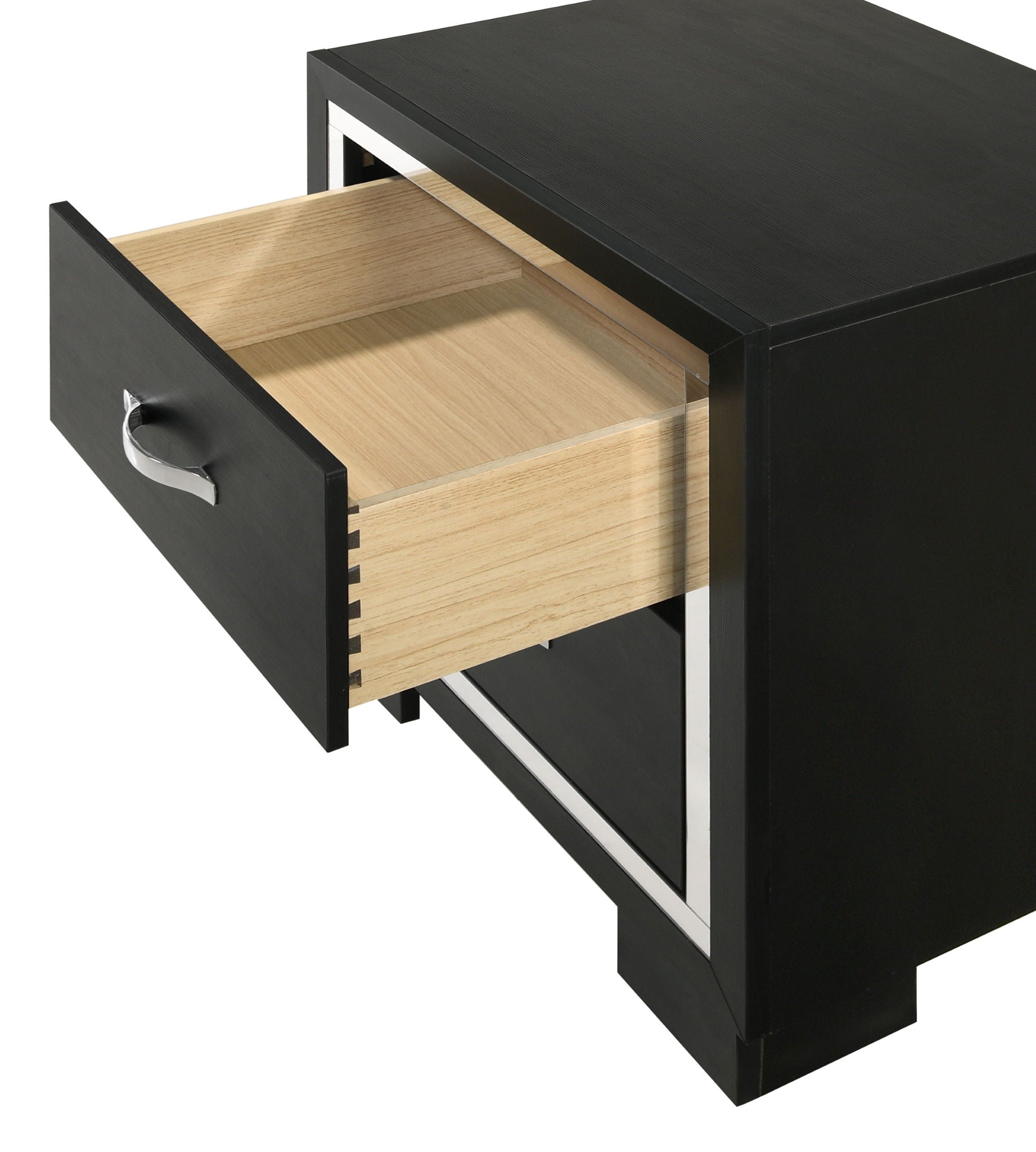 Gennro - Nightstand - Black - Urban Living Furniture (Los Angeles, CA)