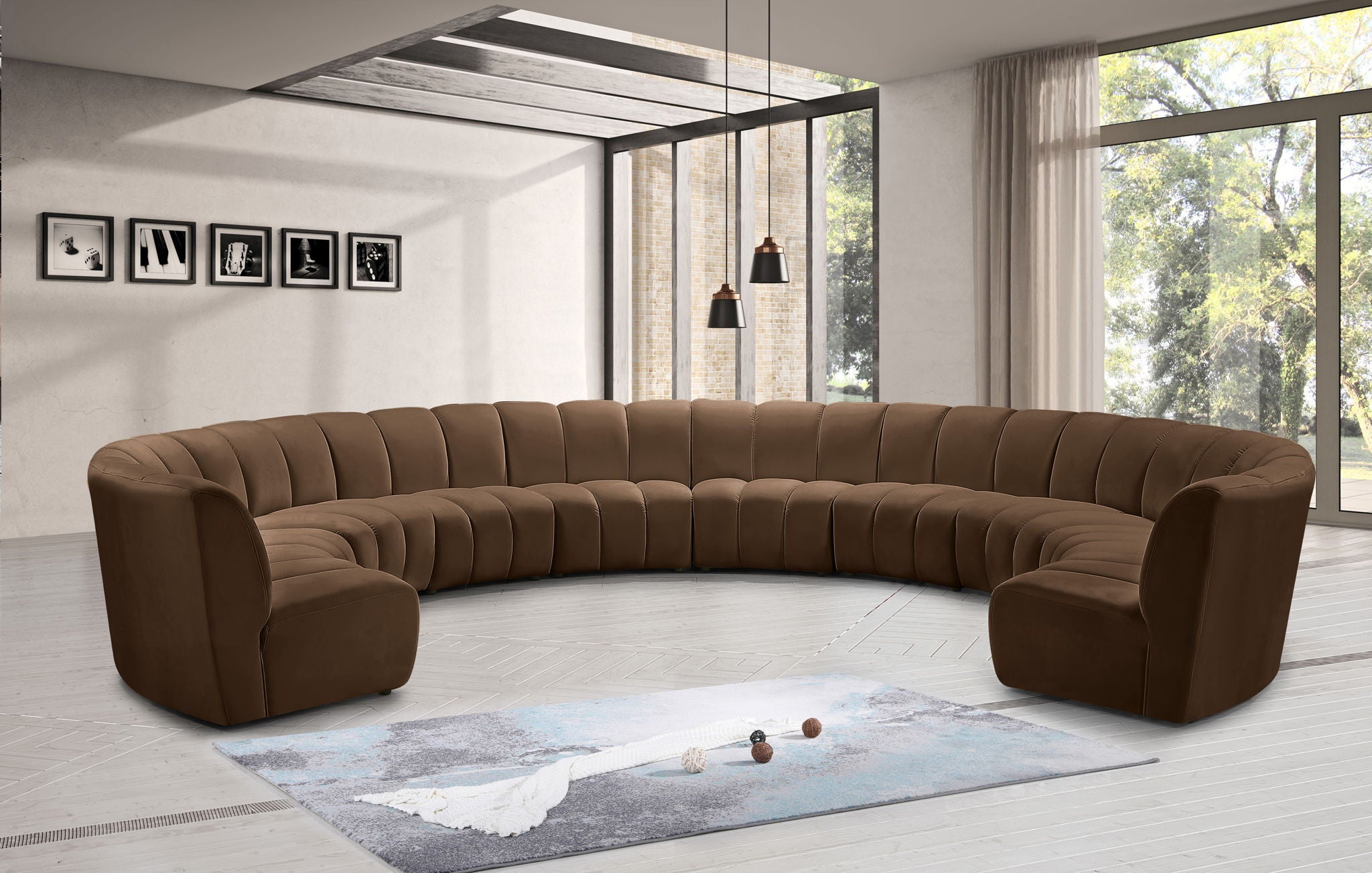 Infinity - 10 Piece Velvet Modular Sectional - Urban Living Furniture (Los Angeles, CA)