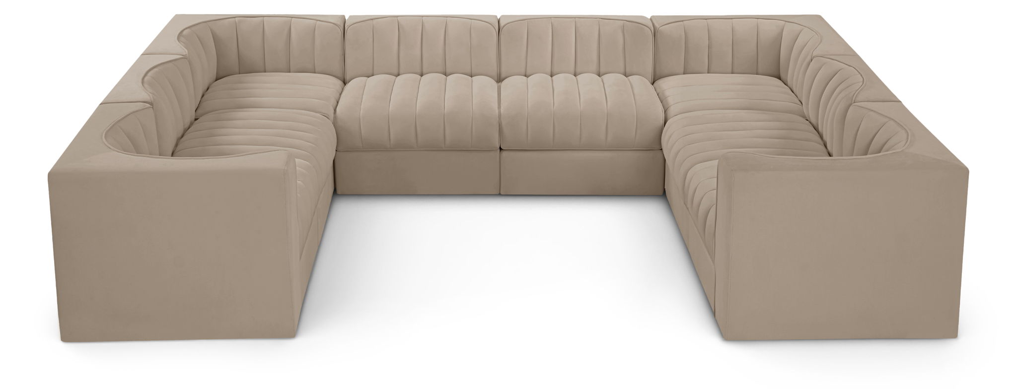 Rummi - Velvet Performance Fabric Upholstered Modular Sectional - Urban Living Furniture (Los Angeles, CA)
