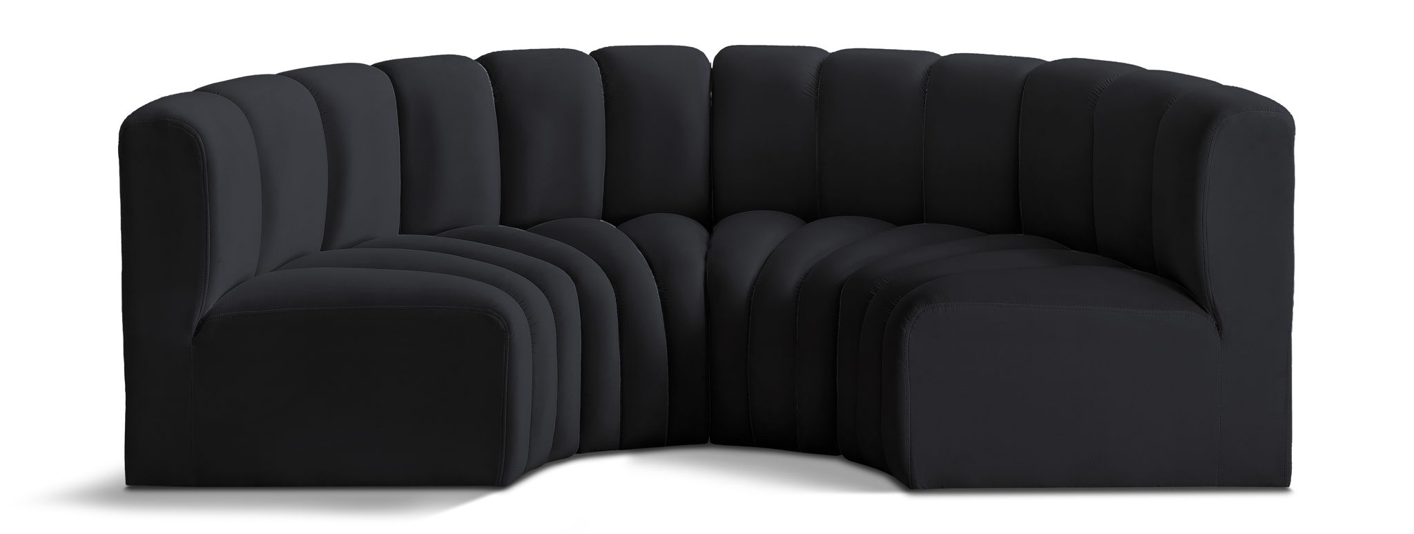 Arc - Velvet 4 Piece U-Shaped Modular Sofa - Urban Living Furniture (Los Angeles, CA)