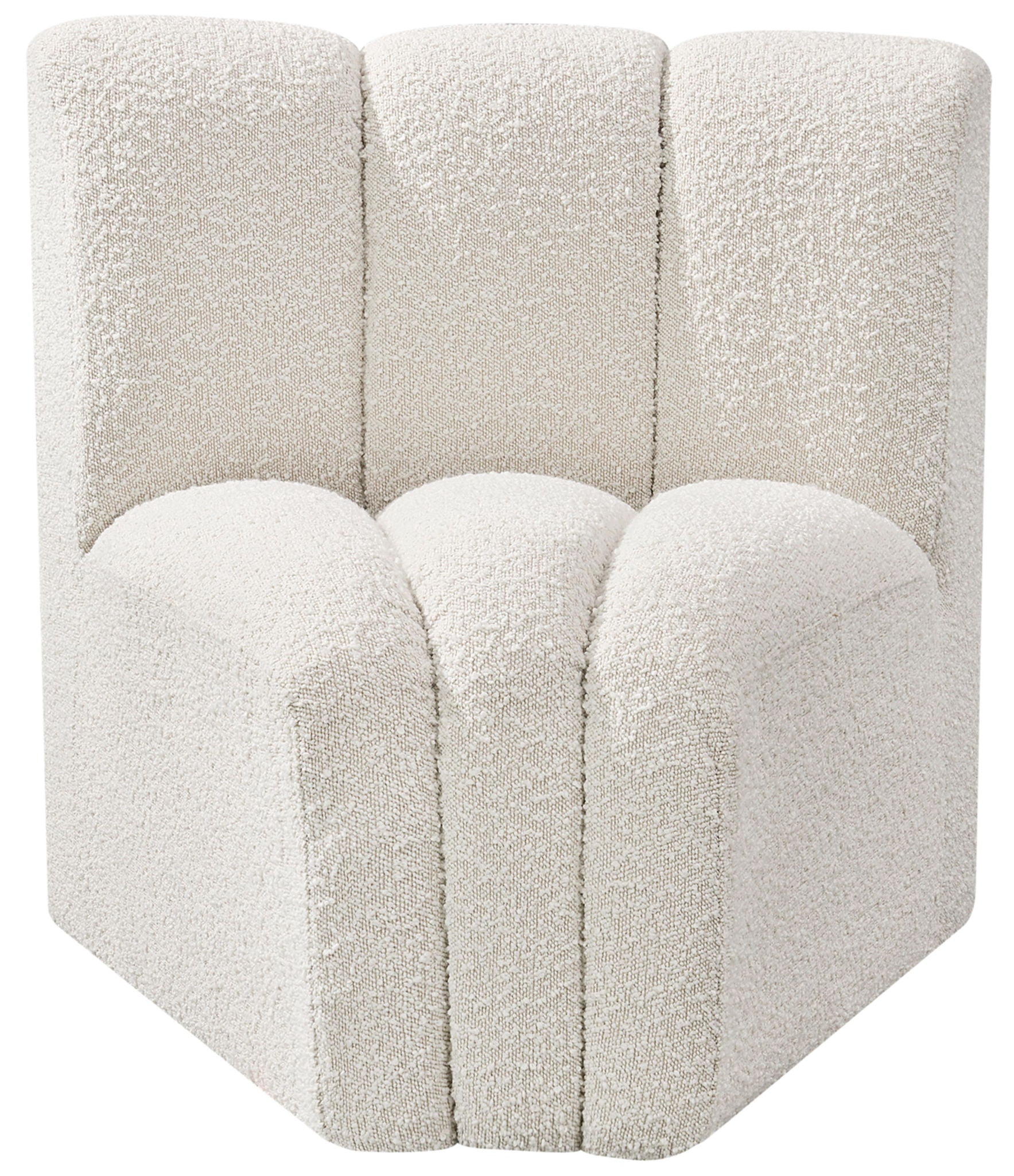 Arc - Boucle Fabric Curved Corner Chair - Urban Living Furniture (Los Angeles, CA)