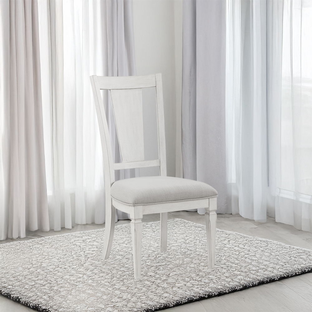 Katia - Side Chair (Set of 2) - Light Gray Linen & Weathered White - Urban Living Furniture (Los Angeles, CA)