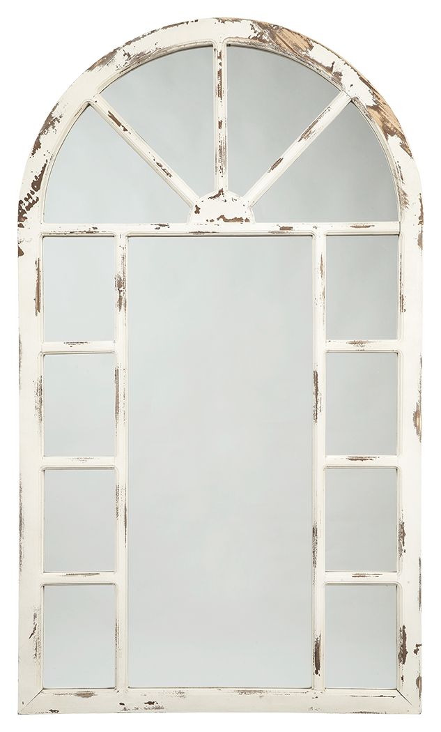 Divakar - Antique White - Accent Mirror - Urban Living Furniture (Los Angeles, CA)