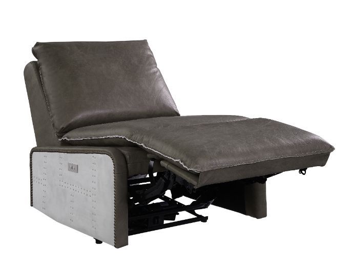 Metier - Recliner - Gray Top Grain Leather & Aluminum - Urban Living Furniture (Los Angeles, CA)