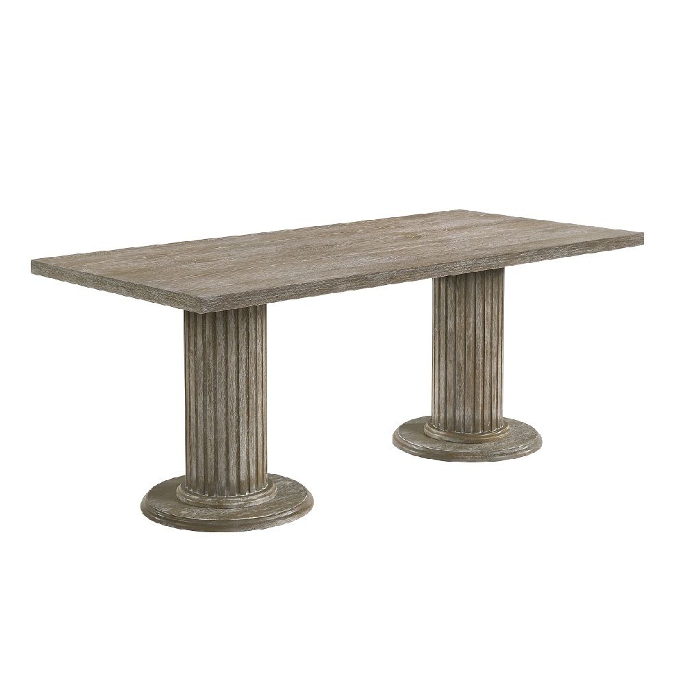 Gabrian - 31" Dining Table - Reclaimed Gray - Urban Living Furniture (Los Angeles, CA)