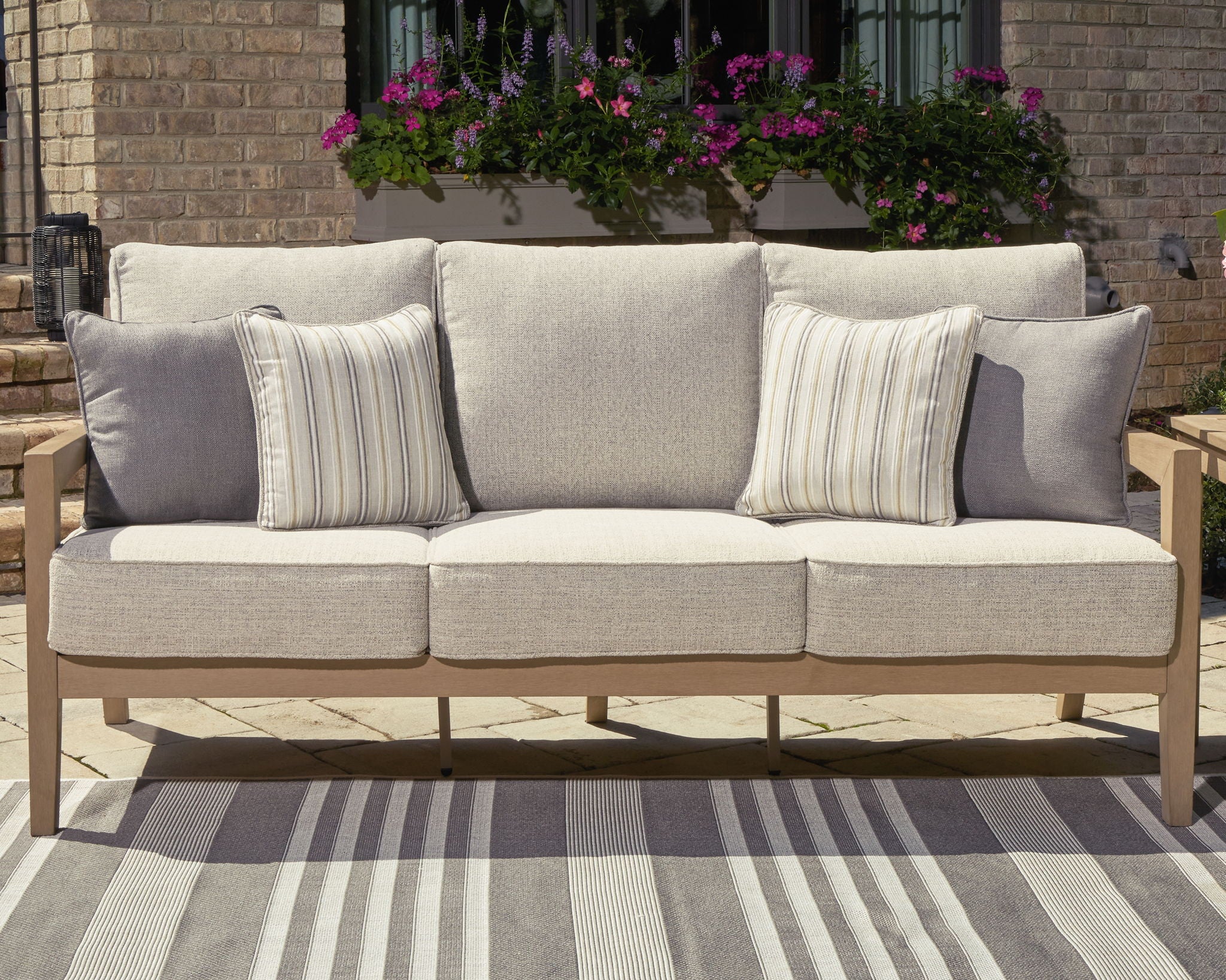 Hallow Creek - Driftwood - Sofa With Cushion - Urban Living Furniture (Los Angeles, CA)