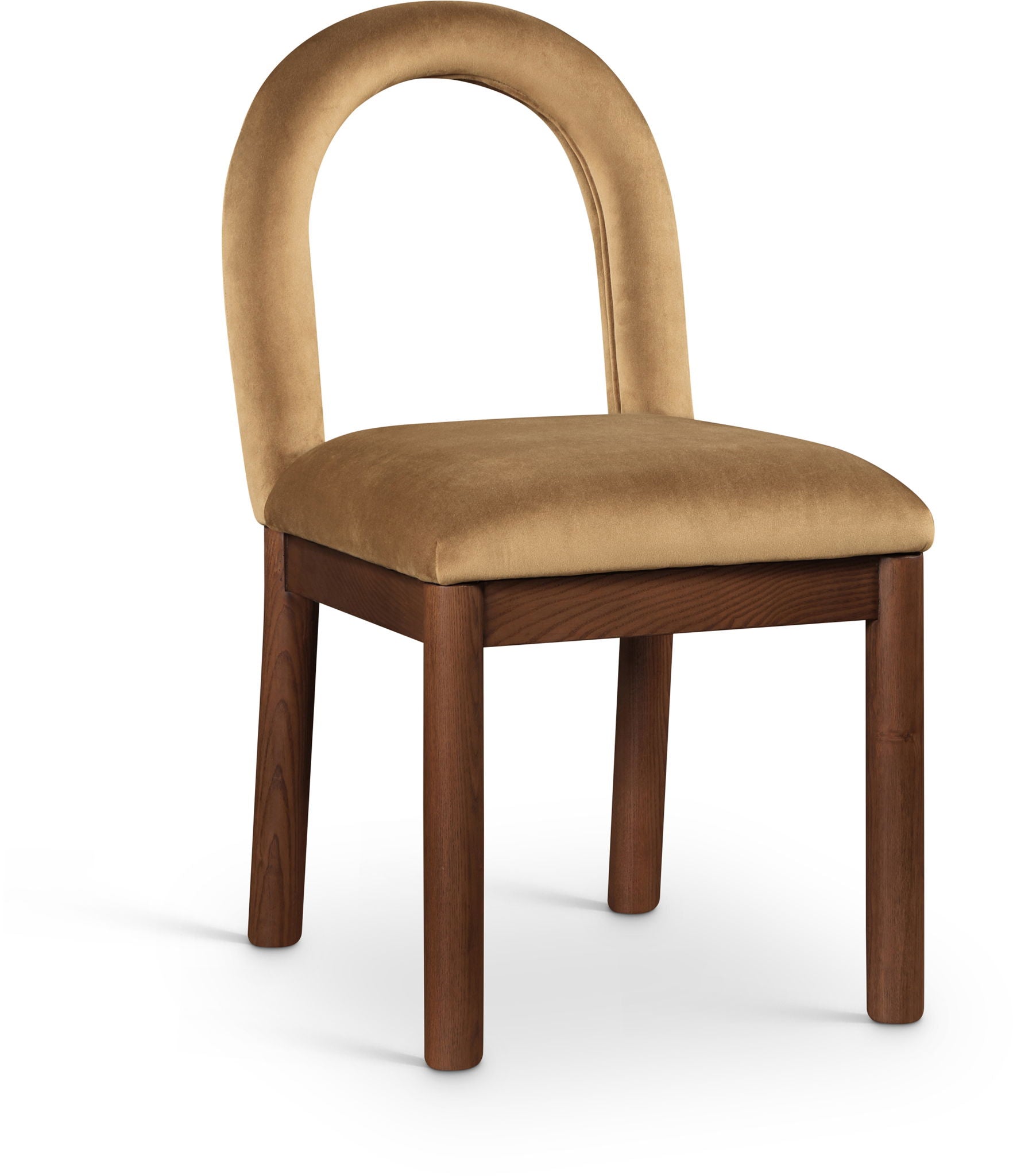Conrad - Velvet Dining Chair With Brown Legs - Urban Living Furniture (Los Angeles, CA)