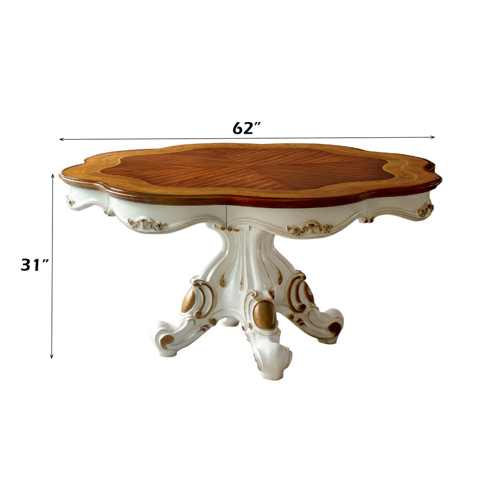 Picardy - Dining Table - Antique Pearl & Cherry Oak - Urban Living Furniture (Los Angeles, CA)