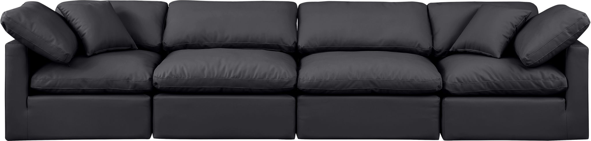 Indulge - Faux Leather 4 Seat Modular Sofa - Urban Living Furniture (Los Angeles, CA)