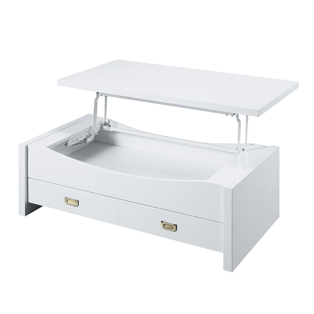 Ramiel - Coffee Table With Lift Top - High Gloss White - Urban Living Furniture (Los Angeles, CA)