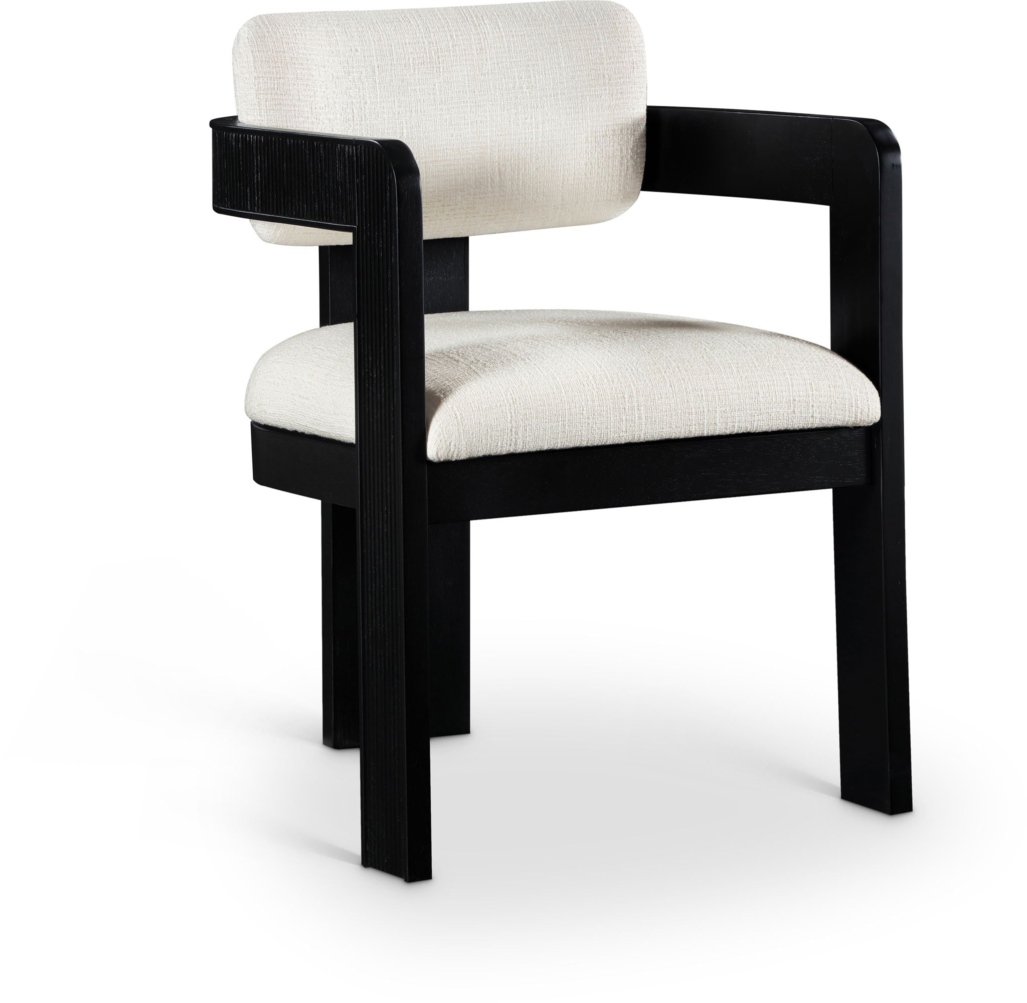 Sacha - Linen Dining Chair With Black Base (Set of 2) - Urban Living Furniture (Los Angeles, CA)