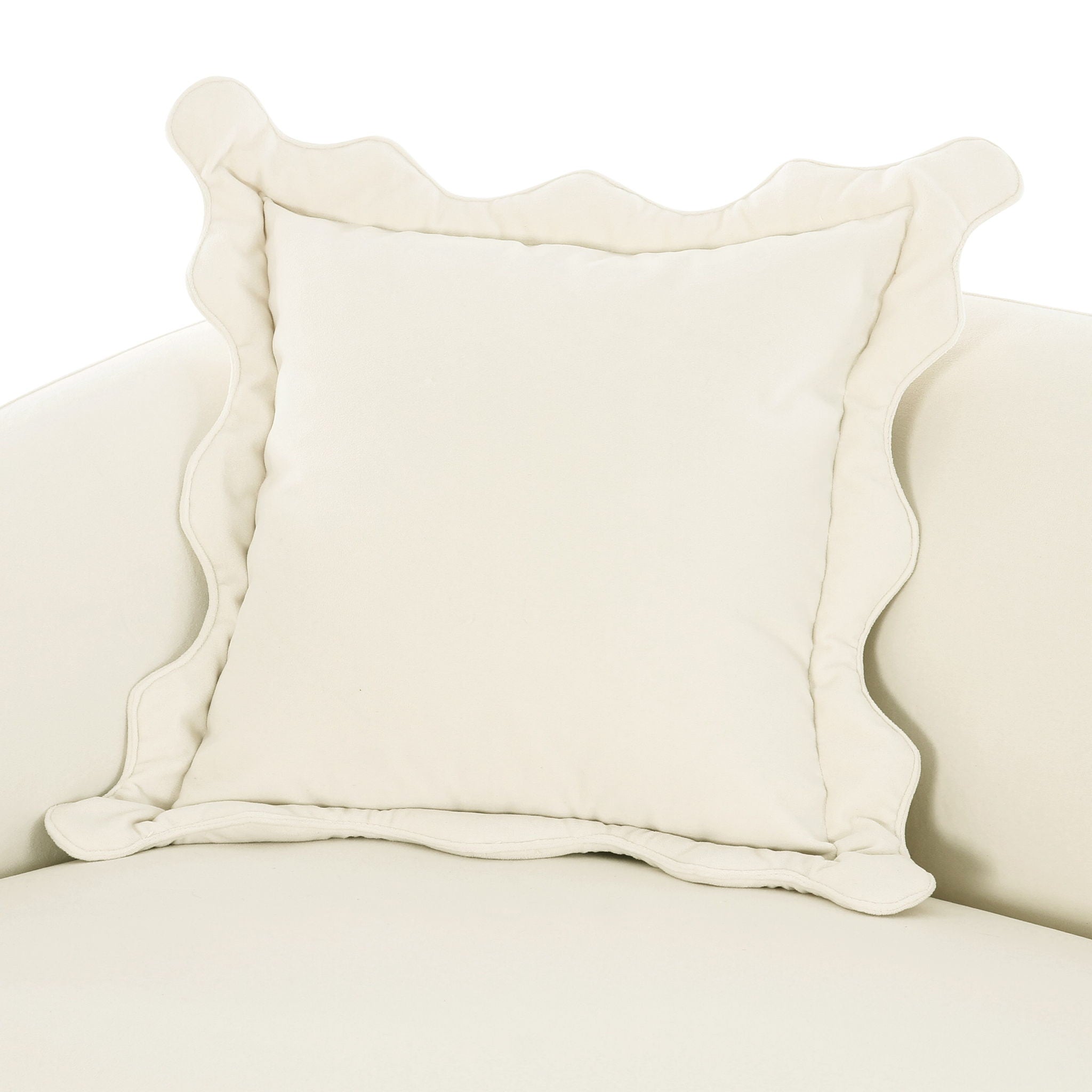 Lou - Performance Velvet Loveseat - Cream - Urban Living Furniture (Los Angeles, CA)