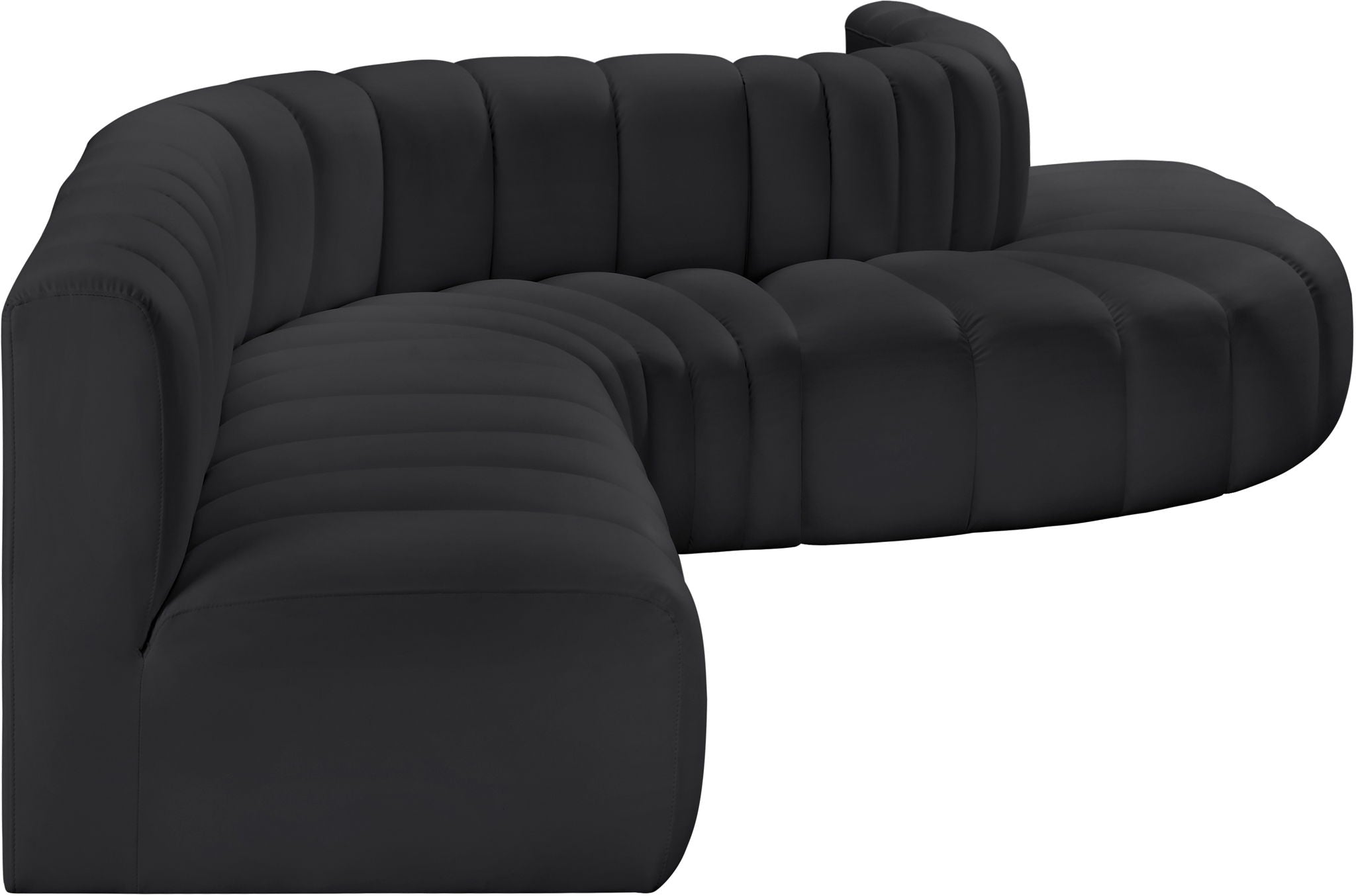 Arc - Faux Leather 7 Piece Modular Sofa - Urban Living Furniture (Los Angeles, CA)