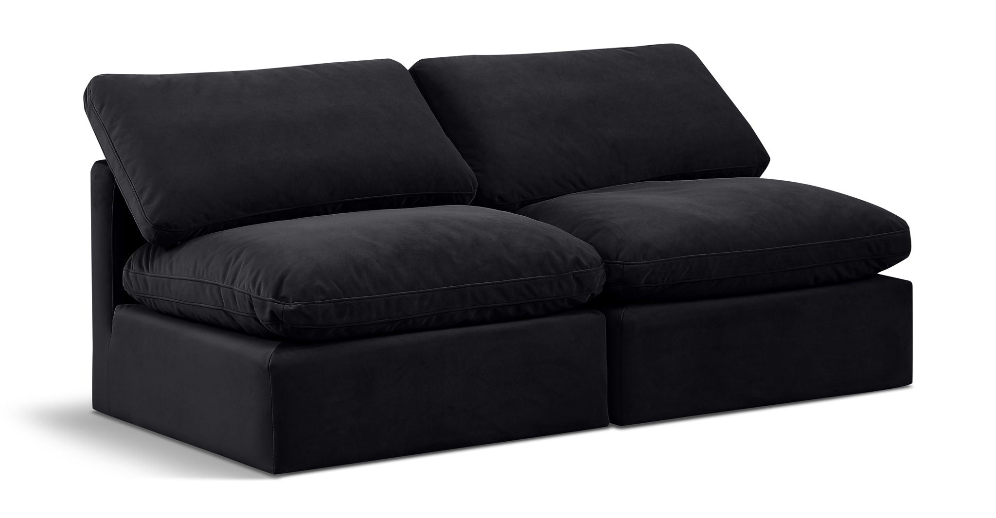 Indulge - Velvet 2 Seat Modular Armless Sofa - Urban Living Furniture (Los Angeles, CA)