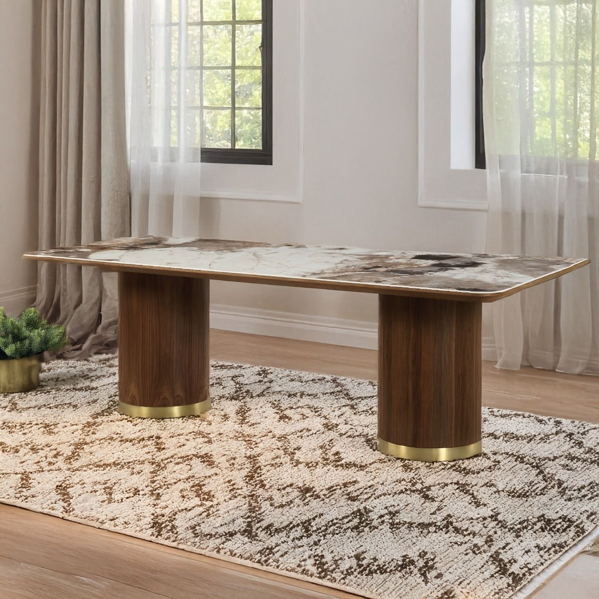 Willene - Dining Table With Ceramic Top - Urban Living Furniture (Los Angeles, CA)