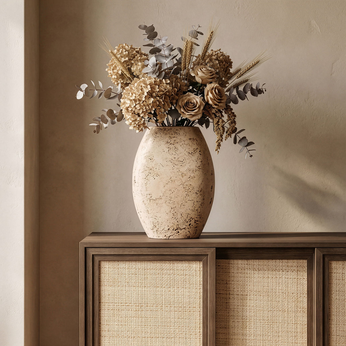 Sadie - Travertine Vase