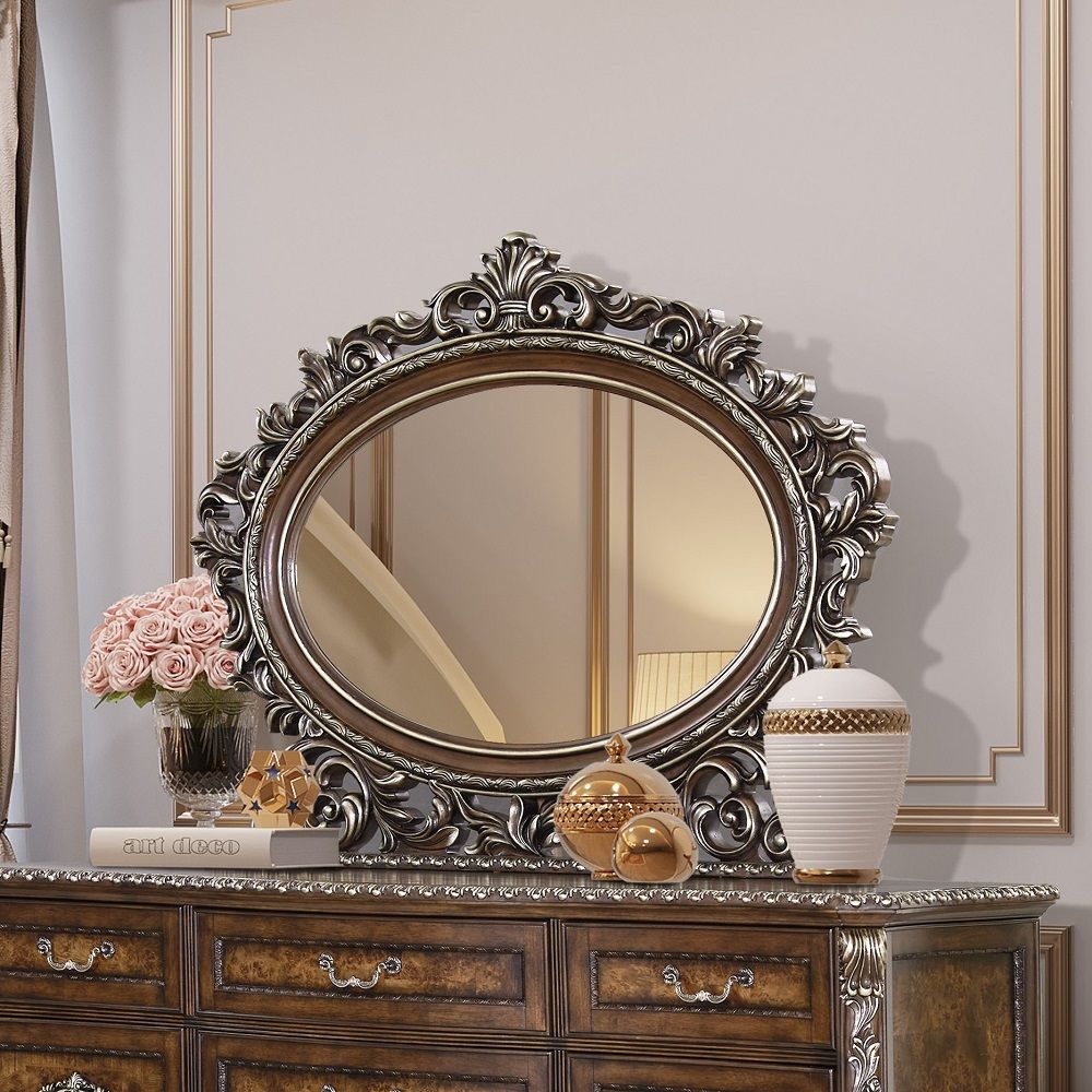 Devany - Oval Mirror - Cherry - Urban Living Furniture (Los Angeles, CA)