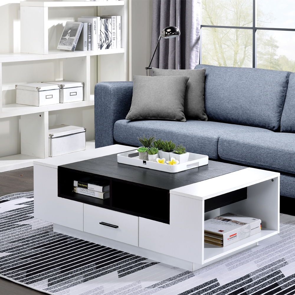 Armour - Coffee Table - White & Black - Urban Living Furniture (Los Angeles, CA)