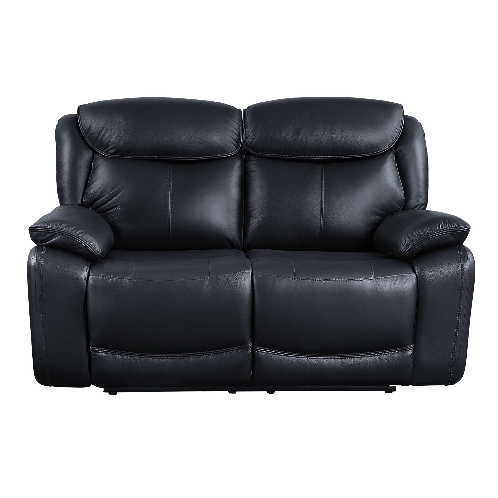 Ralorel - Motion Loveseat - Black Top Grain Leather - Urban Living Furniture (Los Angeles, CA)