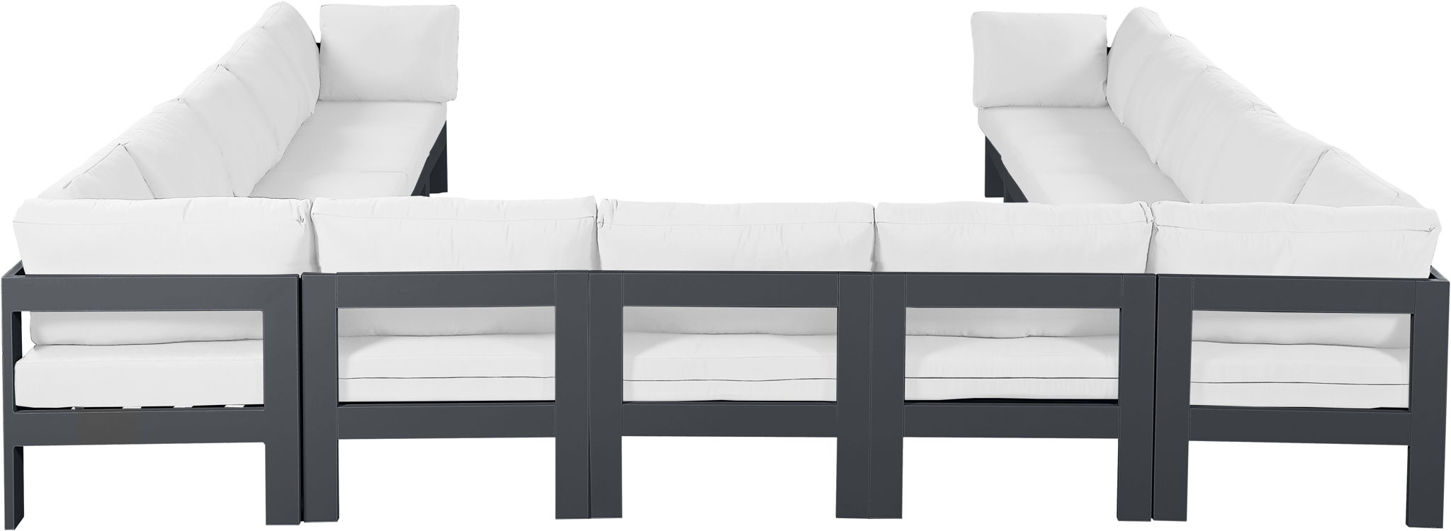 Nizuc - Outdoor Patio 13 Piece Modular Sectional With Gray Frame - Urban Living Furniture (Los Angeles, CA)