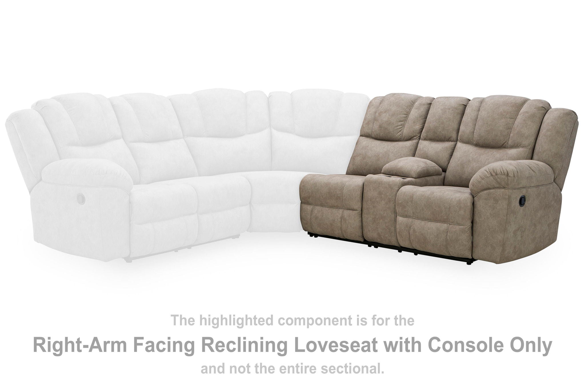 Pearce-Pike - RAF Reclining Loveseat With Console - Birch - Urban Living Furniture (Los Angeles, CA)