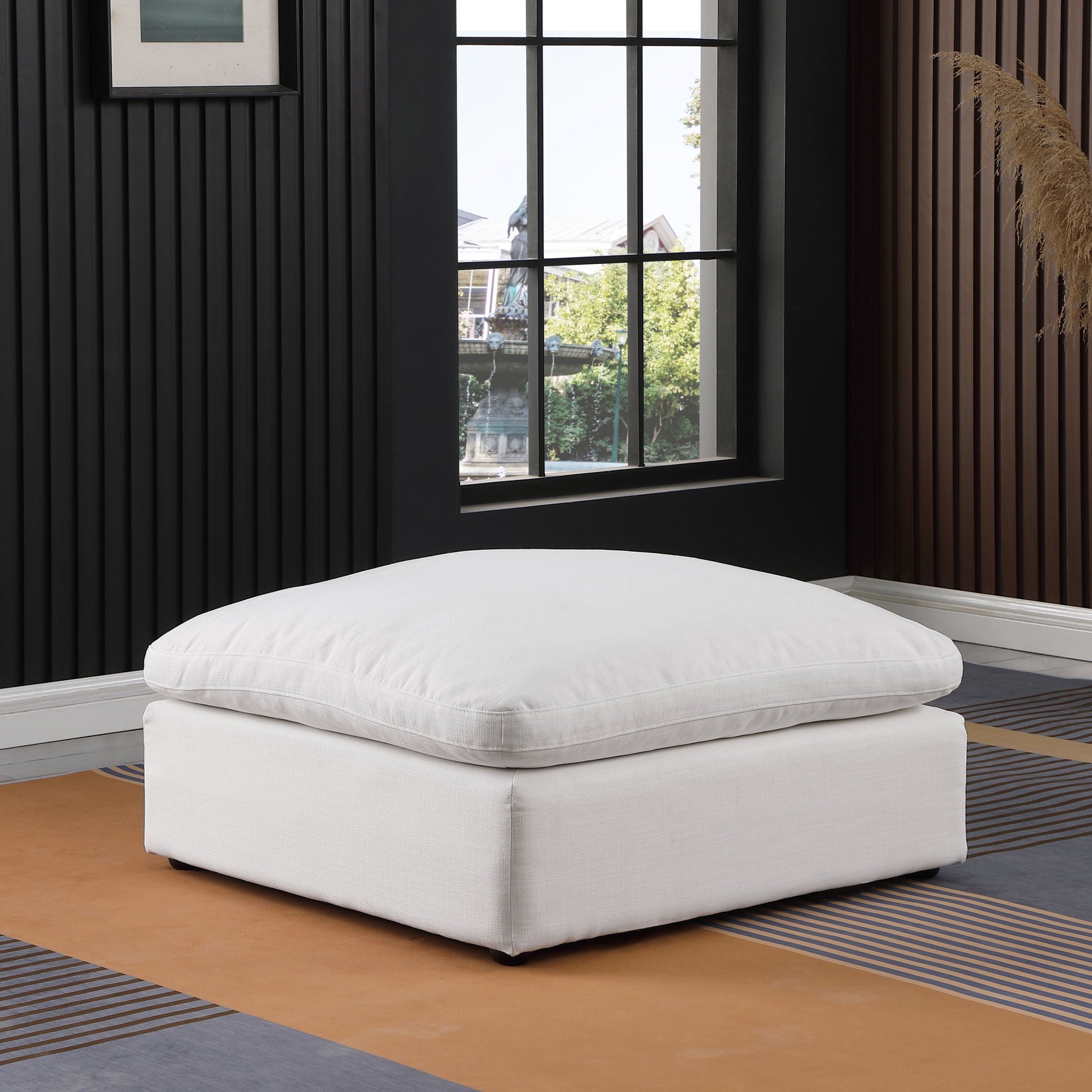 Comfy - Linen Ottoman - Urban Living Furniture (Los Angeles, CA)