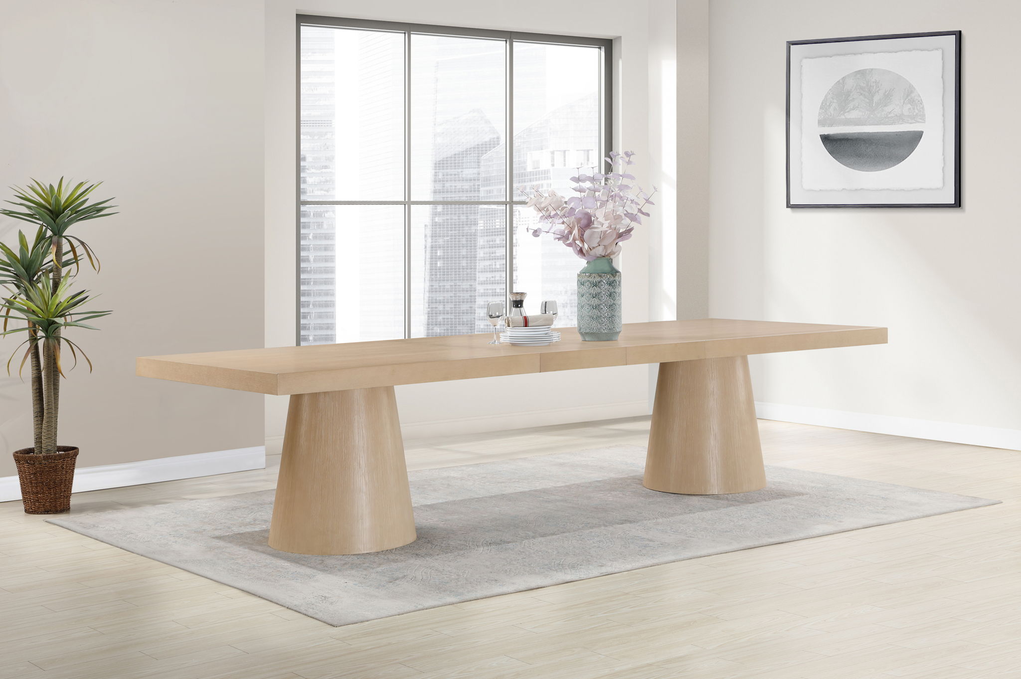 Tavolo - Oak Veneer Dining Table - Urban Living Furniture (Los Angeles, CA)