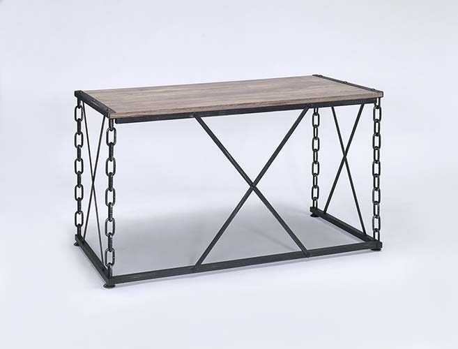 Jodie - Console Table (Same 92248) - Rustic Oak & Antique Black - Urban Living Furniture (Los Angeles, CA)