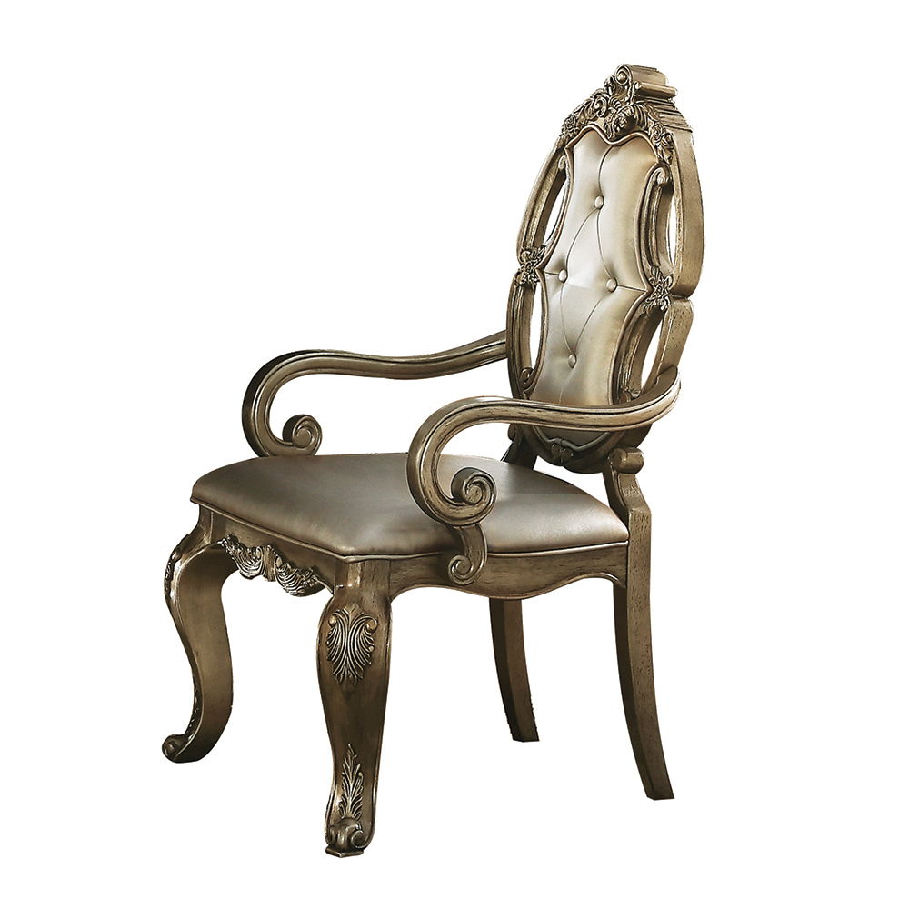 Ragenardus - Arm Chair (Set of 2) - Vintage Synthetic Leather & Vintage Oak - Urban Living Furniture (Los Angeles, CA)