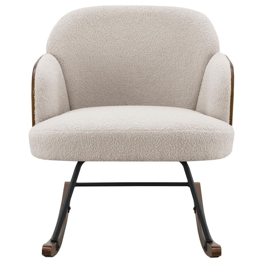 Paige - Boucle Upholstered Mid Back Rocking Chair - Urban Living Furniture (Los Angeles, CA)