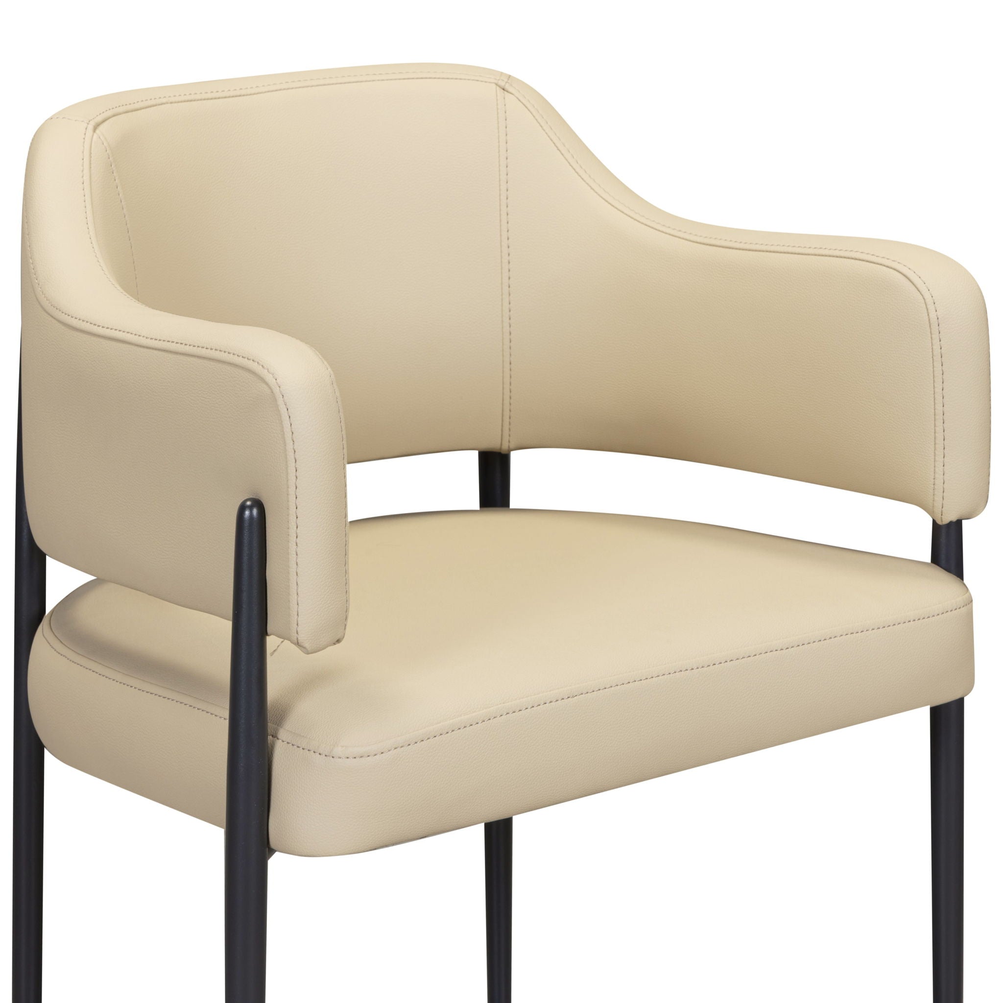Sezanne - Vegan Leather Dining Chair - Taupe - Urban Living Furniture (Los Angeles, CA)