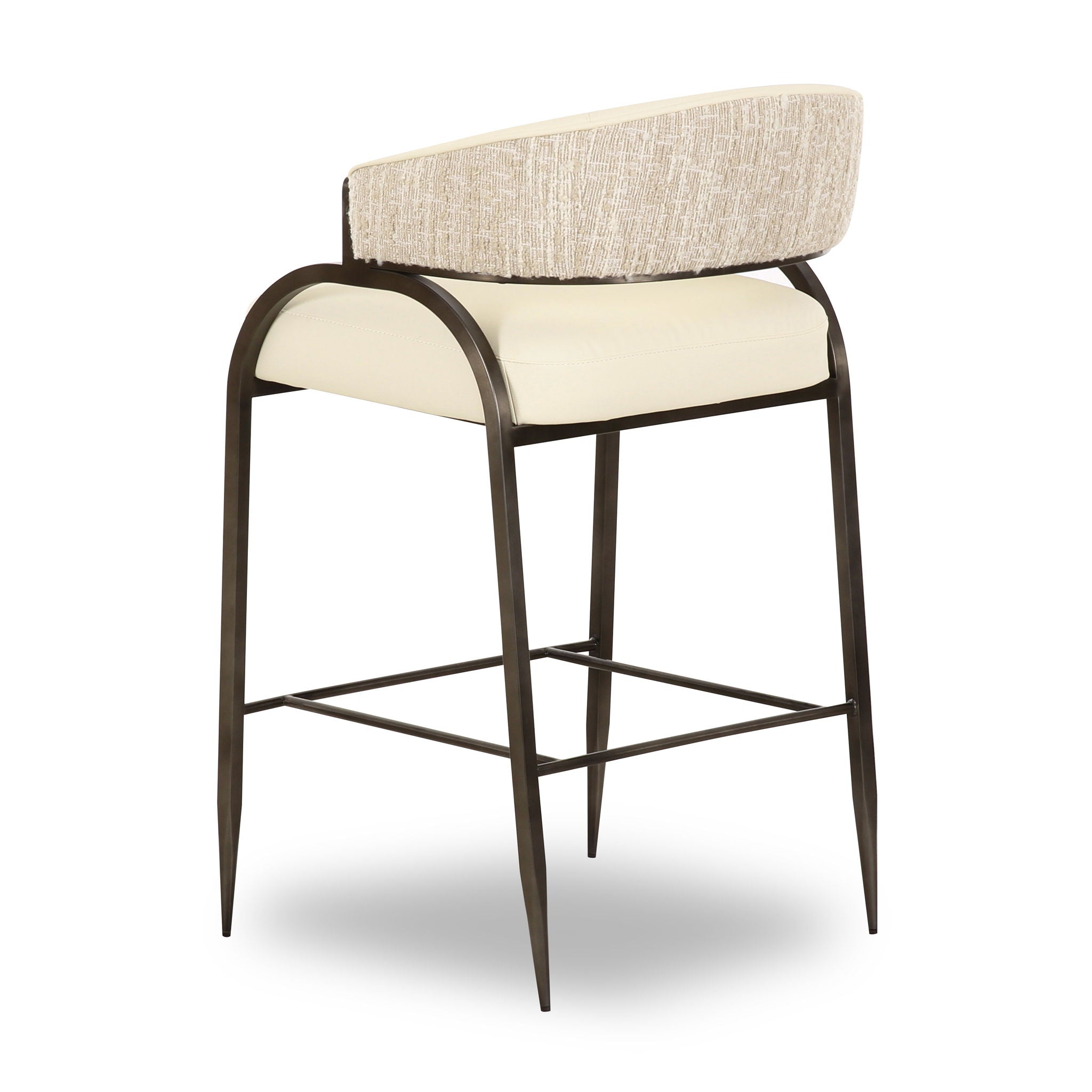 Tatum - Vegan Leather 2-Tone Counter Stool - Urban Living Furniture (Los Angeles, CA)