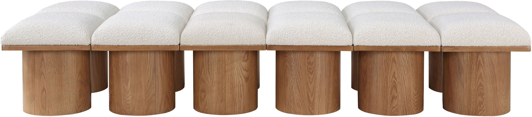 Pavilion - 12 Piece Modular Bench With Brown Base - Urban Living Furniture (Los Angeles, CA)