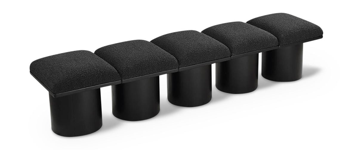 Pavilion - 5 Piece Modular Bench With Black Base - Urban Living Furniture (Los Angeles, CA)