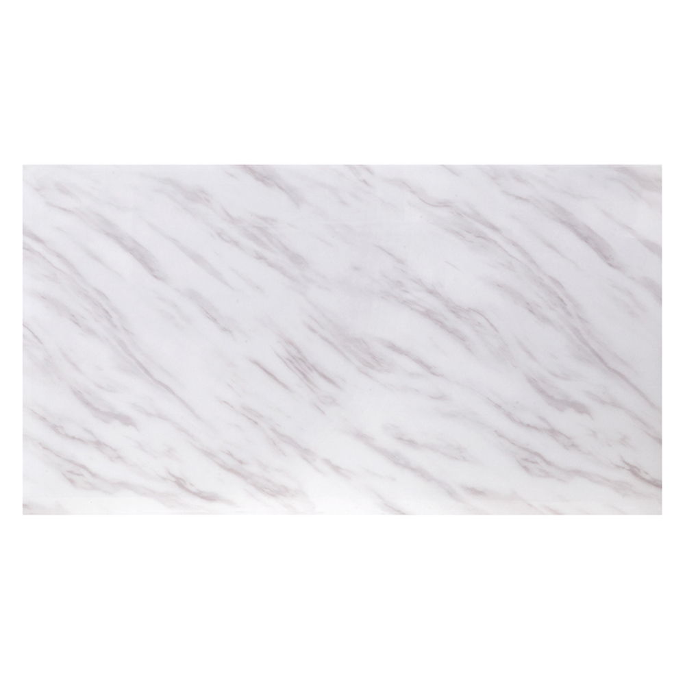 Zander - Coffee Table - White Printed Faux Marble Top & Mirrored Silver - Urban Living Furniture (Los Angeles, CA)