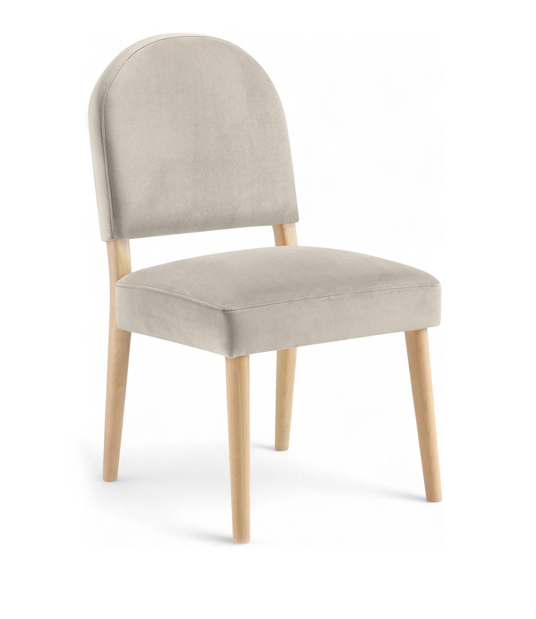 Varinelle - Velvet Dining Chair (Set of 2) - Natural Frame - Urban Living Furniture (Los Angeles, CA)