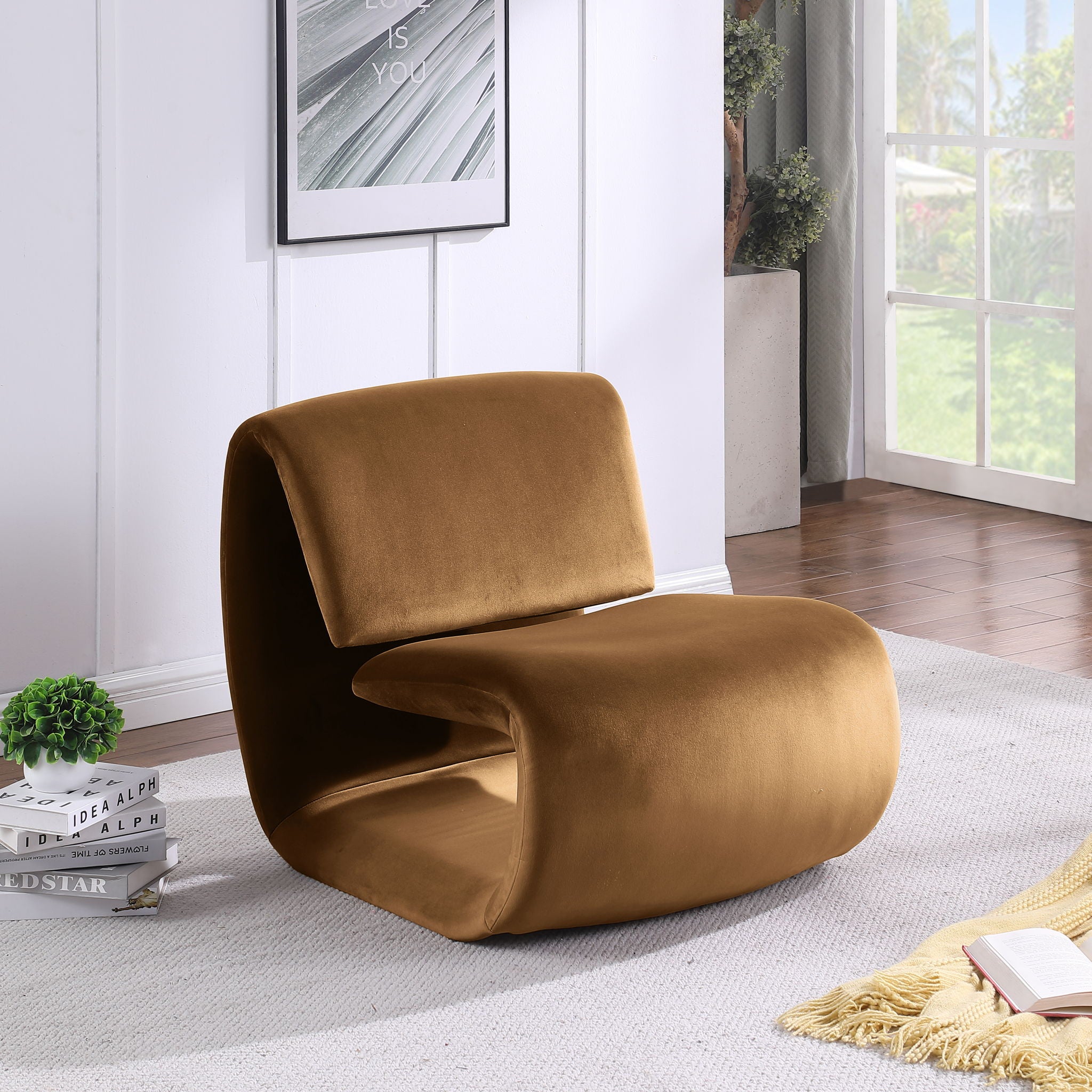 Nouveau - Accent Chair - Saddle - Urban Living Furniture (Los Angeles, CA)