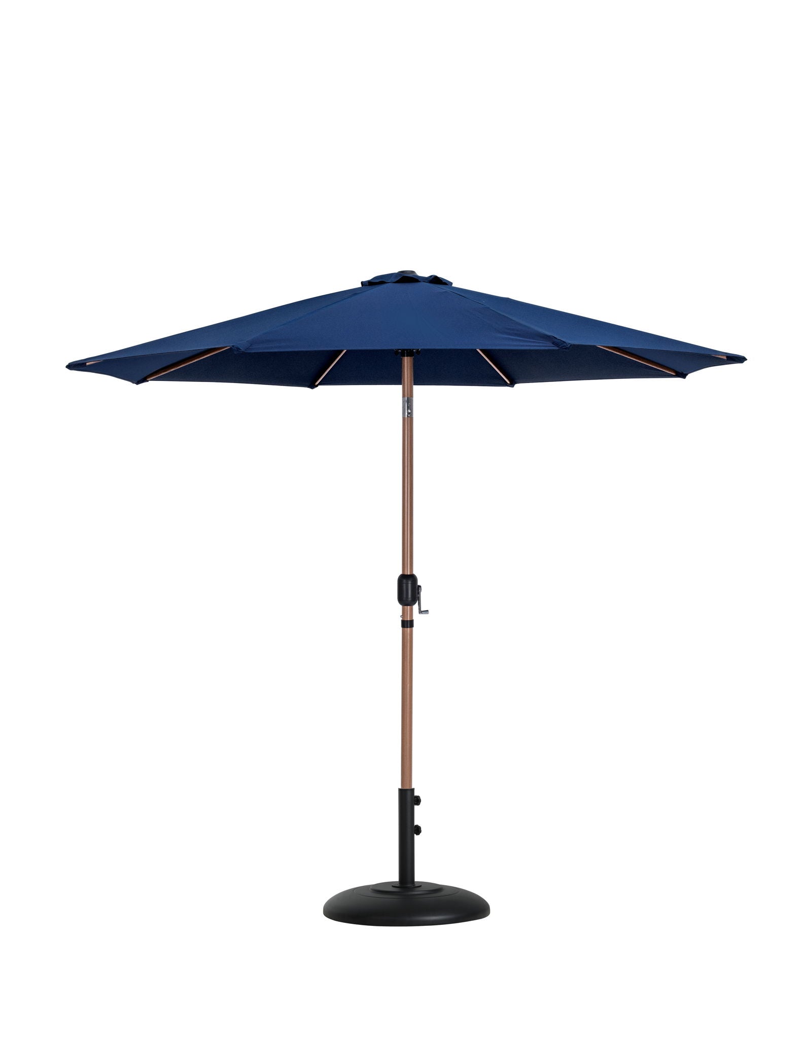 Fiji - Aluminum Patio Umbrella With Round Black And Teak Base - Urban Living Furniture (Los Angeles, CA)