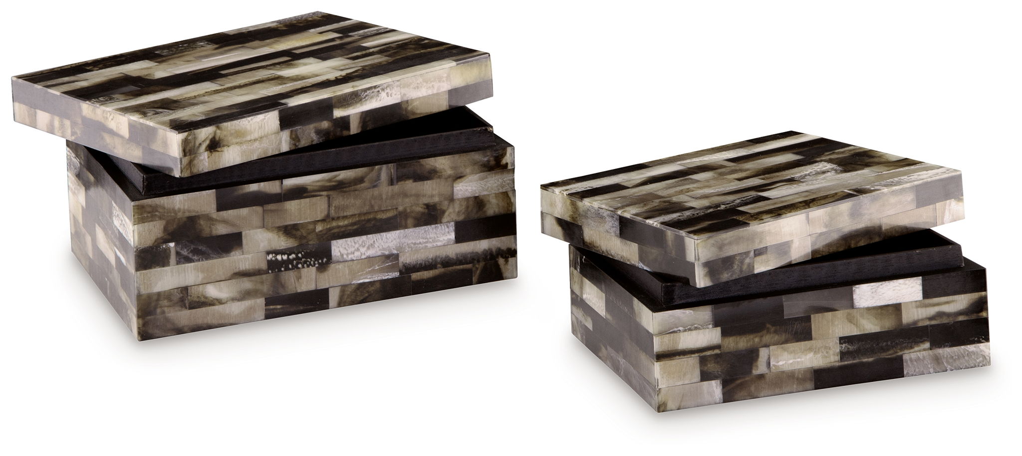 Ellford - Black / Brown / Cream - Box Set (Set of 2) - Urban Living Furniture (Los Angeles, CA)