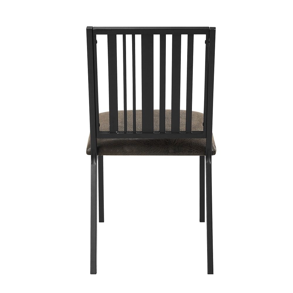 Zudora - Side Chair (Set of 2) - Synthetic Leather & Black - Urban Living Furniture (Los Angeles, CA)