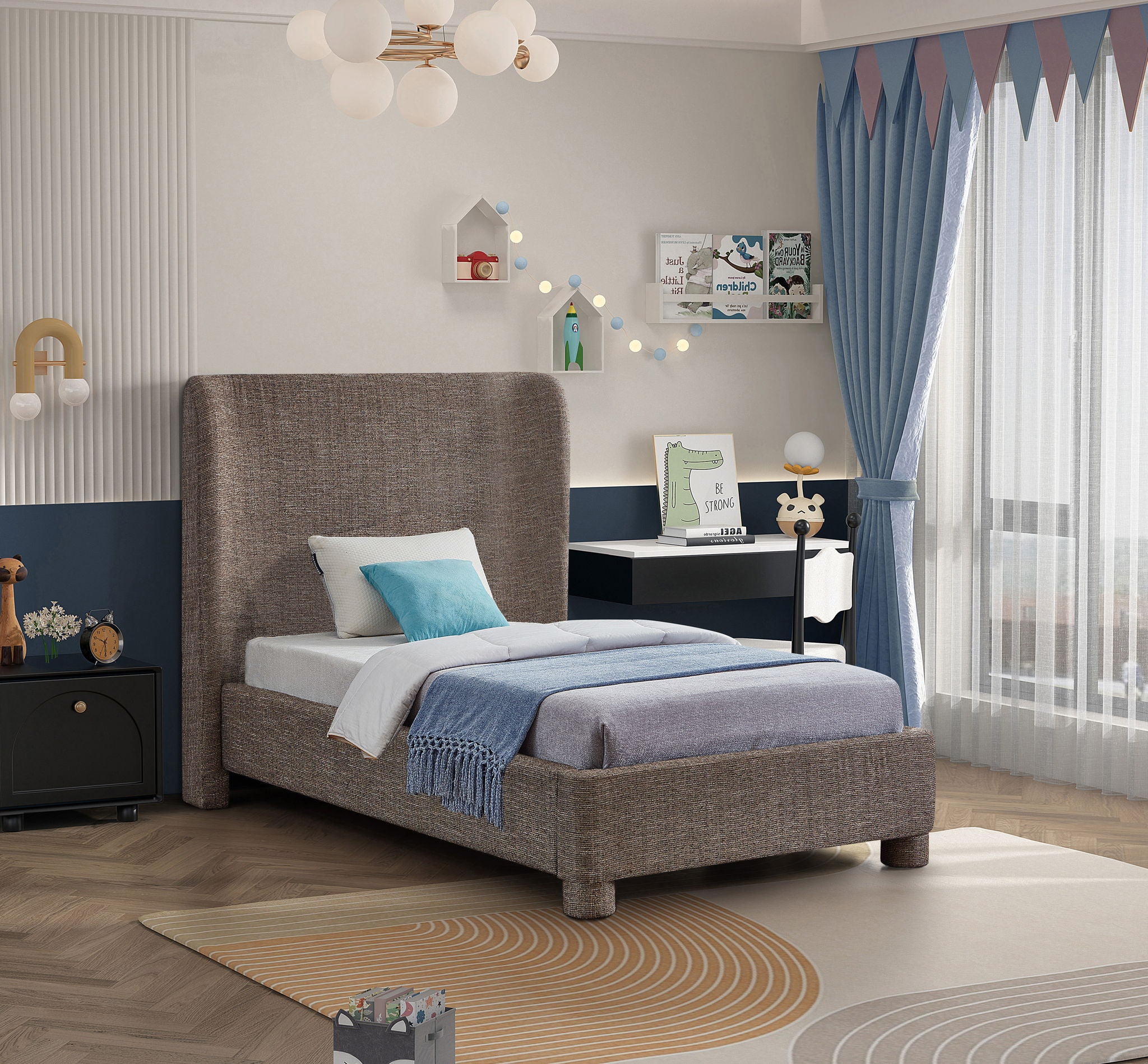 Penny - Polyester Fabric Bed - Urban Living Furniture (Los Angeles, CA)