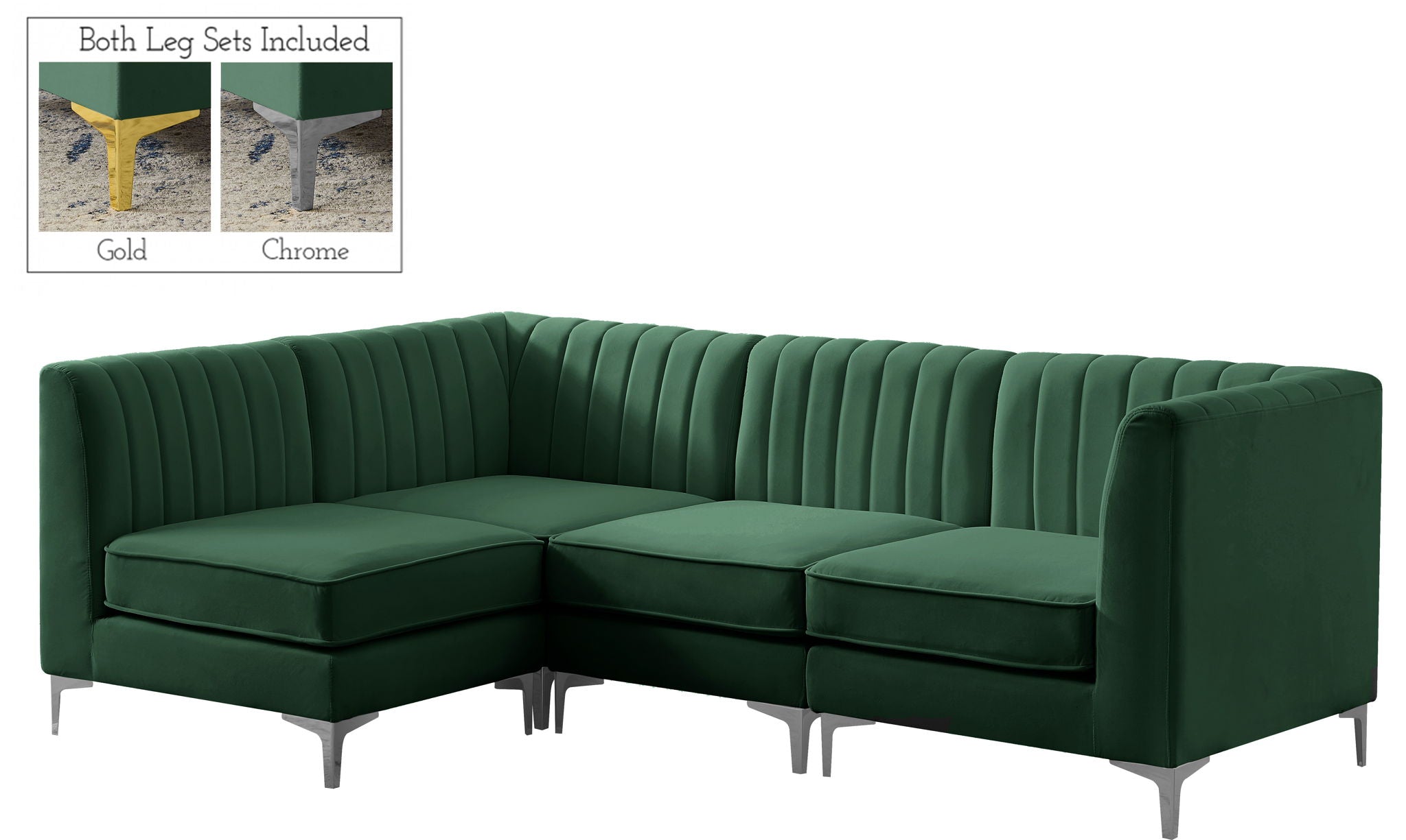 Alina - 4 Piece Modular L-Shaped Sectional - Urban Living Furniture (Los Angeles, CA)