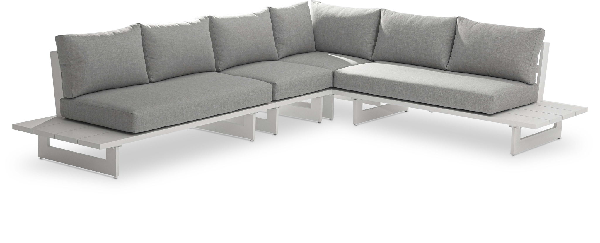 Maldives - 4 Piece Water Resistant Outdoor Patio Modular Sectional With White Base - Urban Living Furniture (Los Angeles, CA)