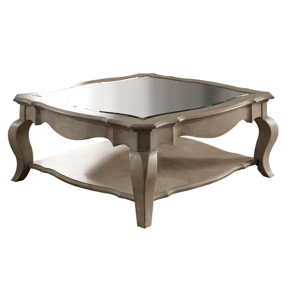 Chelmsford - Coffee Table - Clear Glass & Antique Taupe - Urban Living Furniture (Los Angeles, CA)