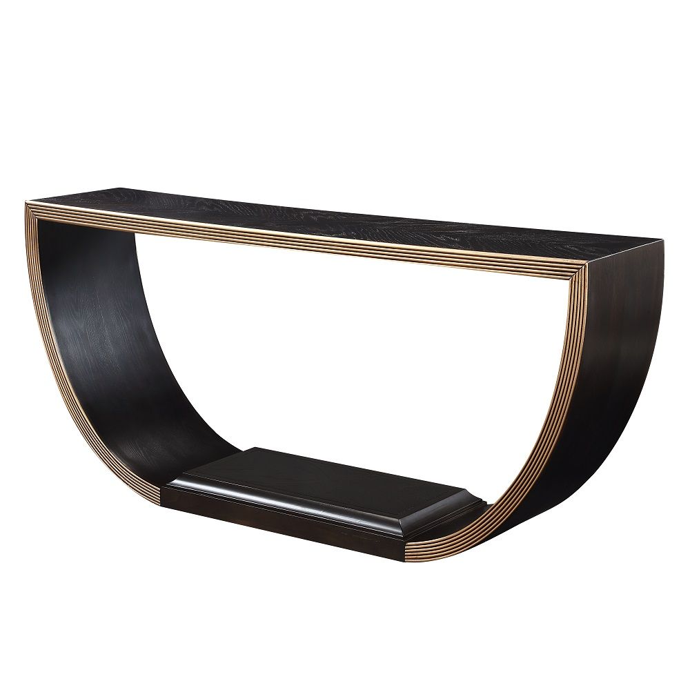 Maceo - Console Table - Black & Gold - Urban Living Furniture (Los Angeles, CA)