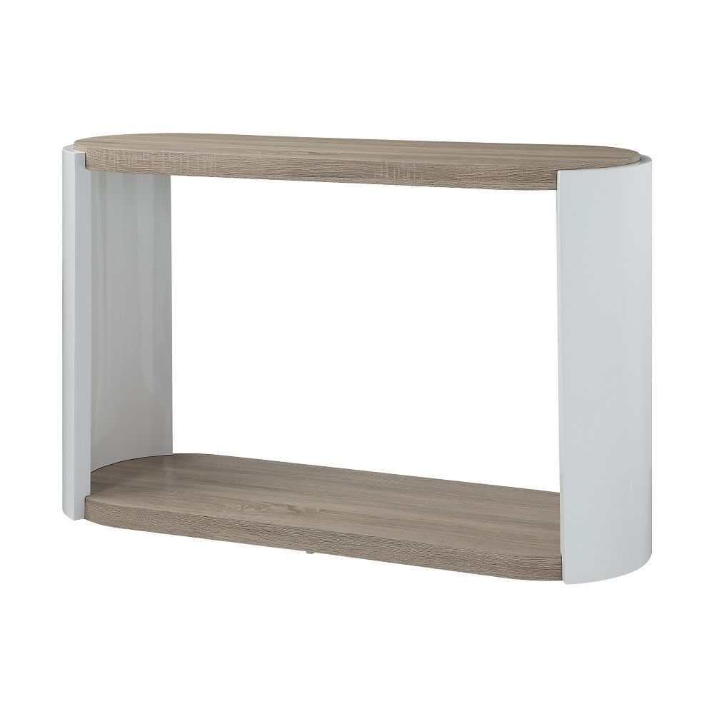 Zoma - Sofa Table - Oak & White High - Urban Living Furniture (Los Angeles, CA)