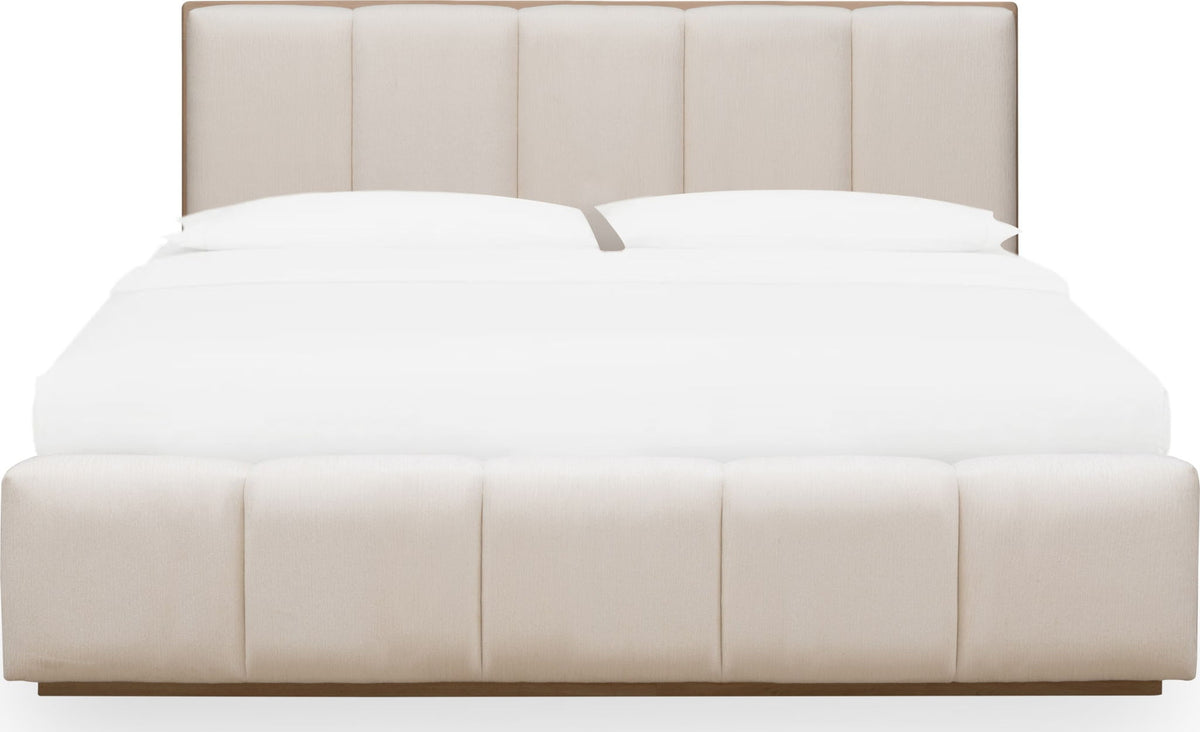 Gardenia - Wood Frame Upholstered Platform Bed