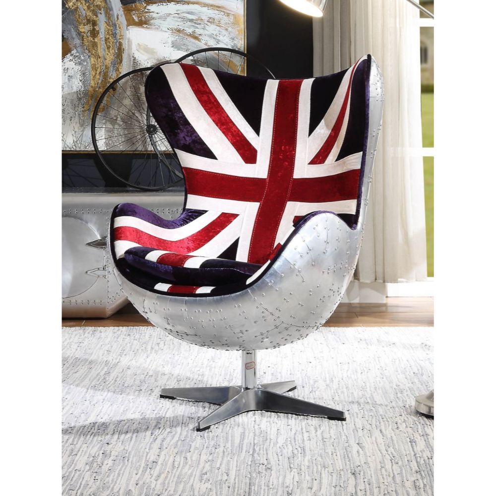 Brancaster - Accent Chair - Pattern Fabric & Aluminum - Urban Living Furniture (Los Angeles, CA)